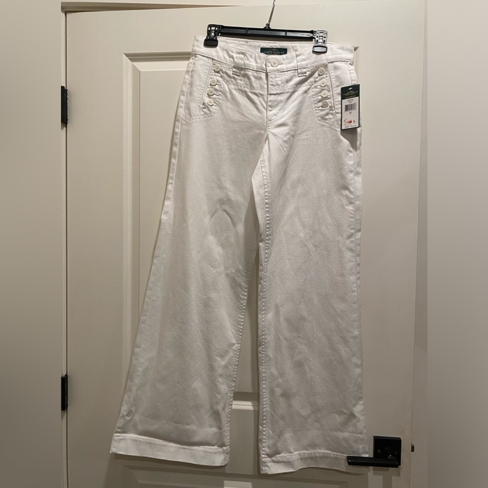 LAUREN JEANS COMPANY JEANS NWT size-6 white jeans